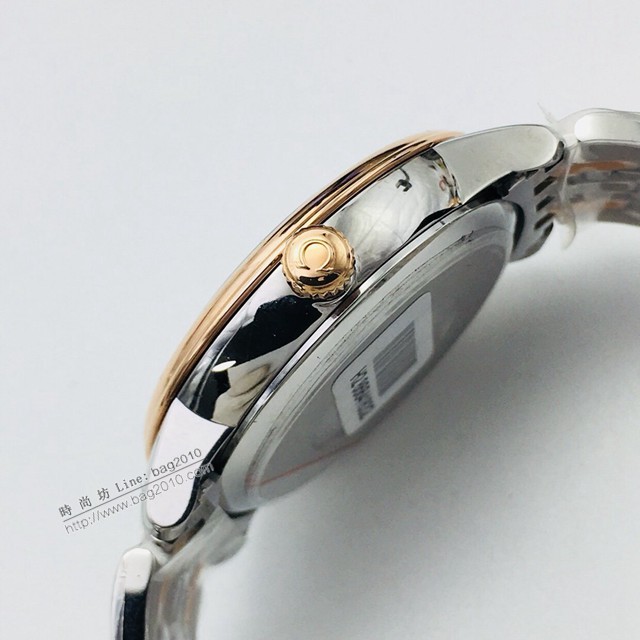 歐米茄複刻手錶 OMEGA碟飛系列女士腕表 美洲鱷魚皮錶帶  gjs2274